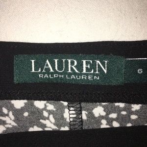 Ralph Lauren black and white floral dress